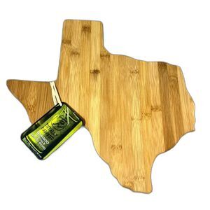 Charcuterie Cheese Meat Serving Cutting Board TX Shaped Totally Bamboo NWT NEW